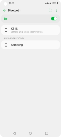 Válaszd ki a kívánt Bluetooth-eszközt, és kövesd a kijelzőn megjelenő utasításokat annak telefonodhoz történő csatlakoztatásához.