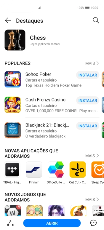 Para voltar ao ecrã inicial, deslize o dedo de baixo para cima a partir da base do ecrã.