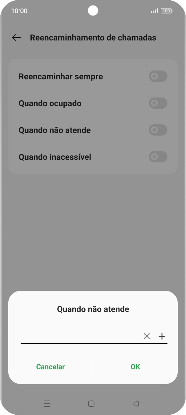 Introduza 123 e prima OK.