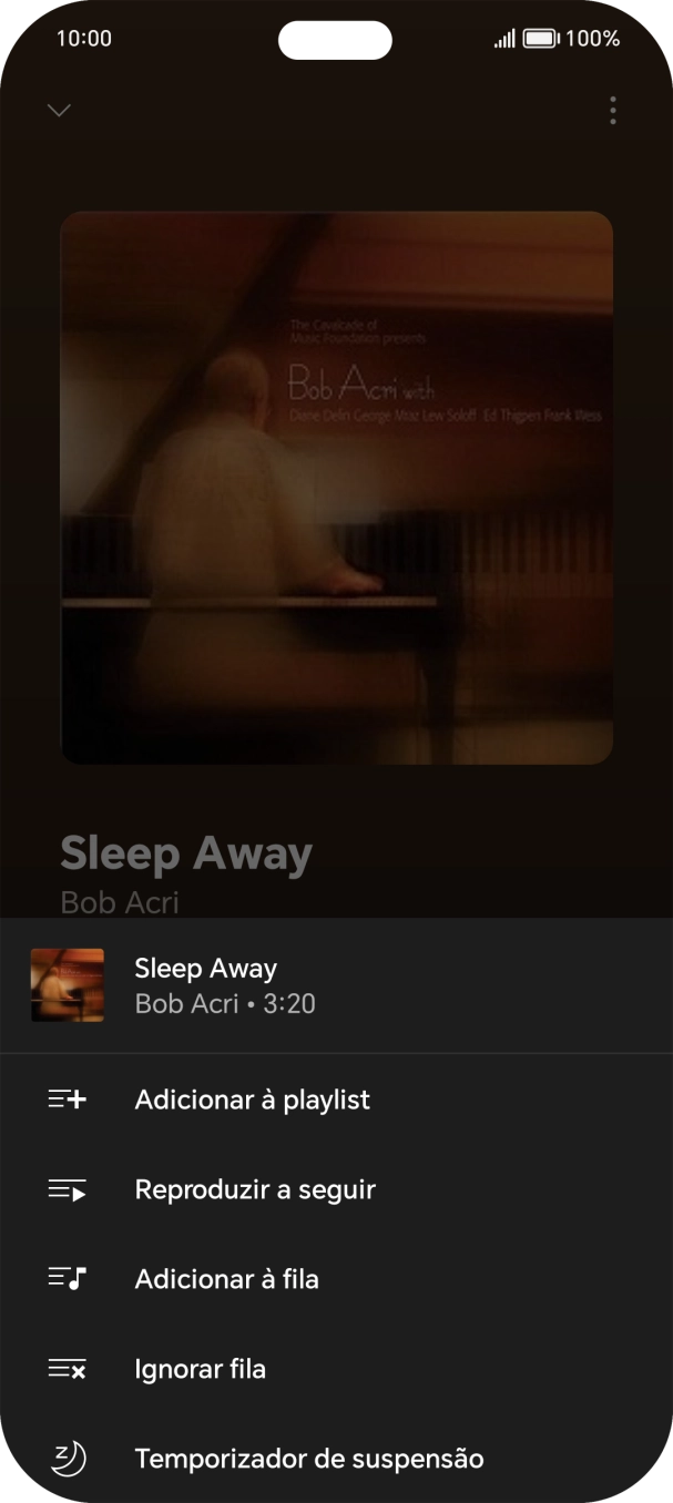 Prima o ícone para adicionar.