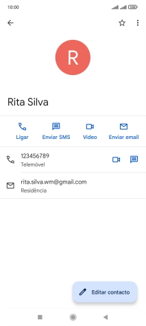 Prima o número pretendido.