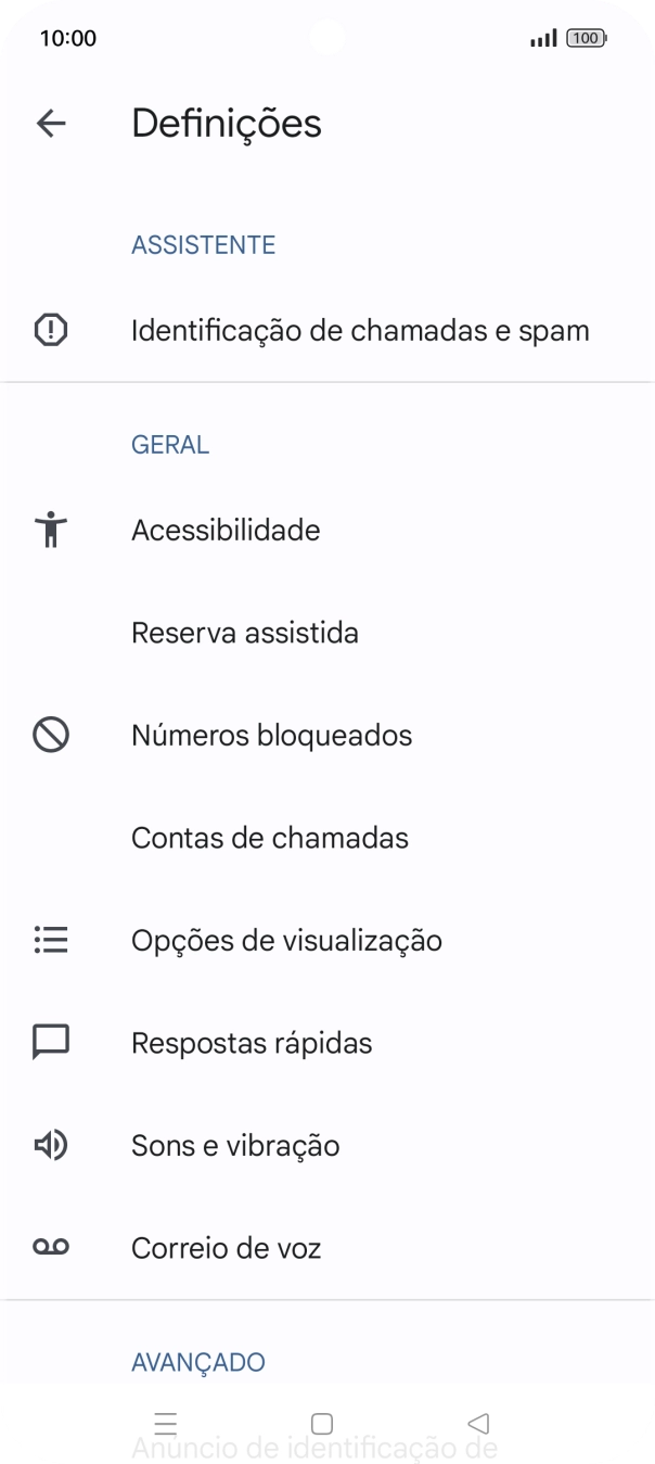 Prima Contas de chamadas.