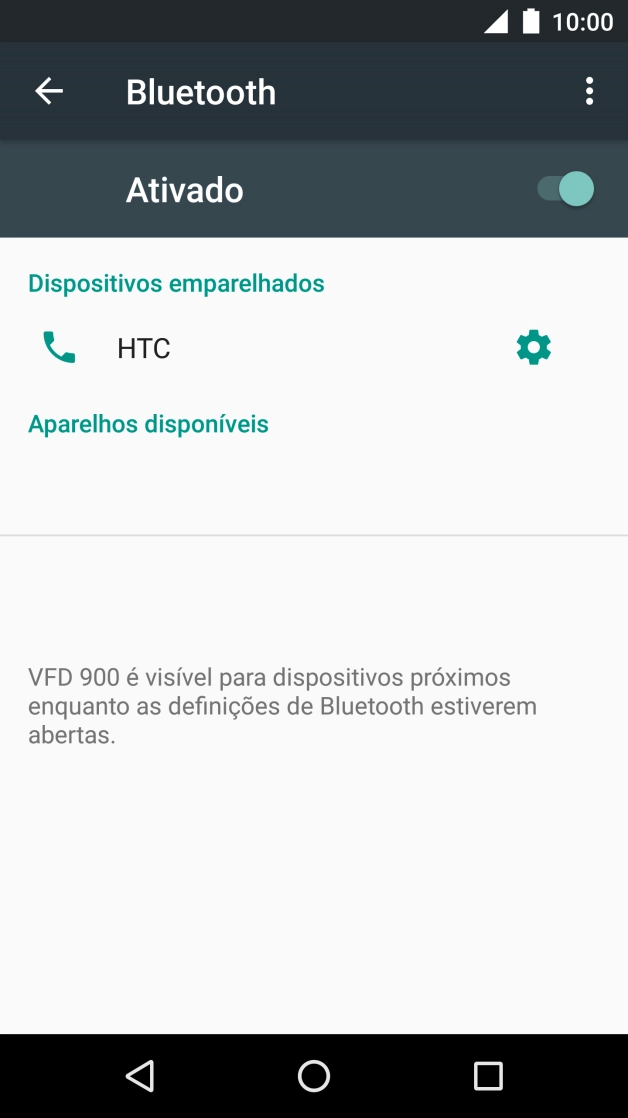 Prima a tecla de início para terminar e voltar ao ecrã inicial.