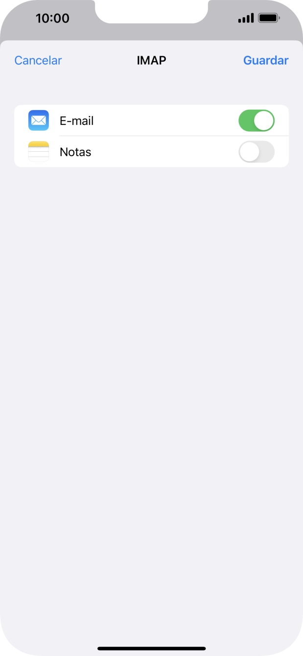 Prima Guardar. A sua conta de e-mail está agora configurada. Se pretender escolher definições adicionais para o servidor de receção e envio, siga os passos seguintes.