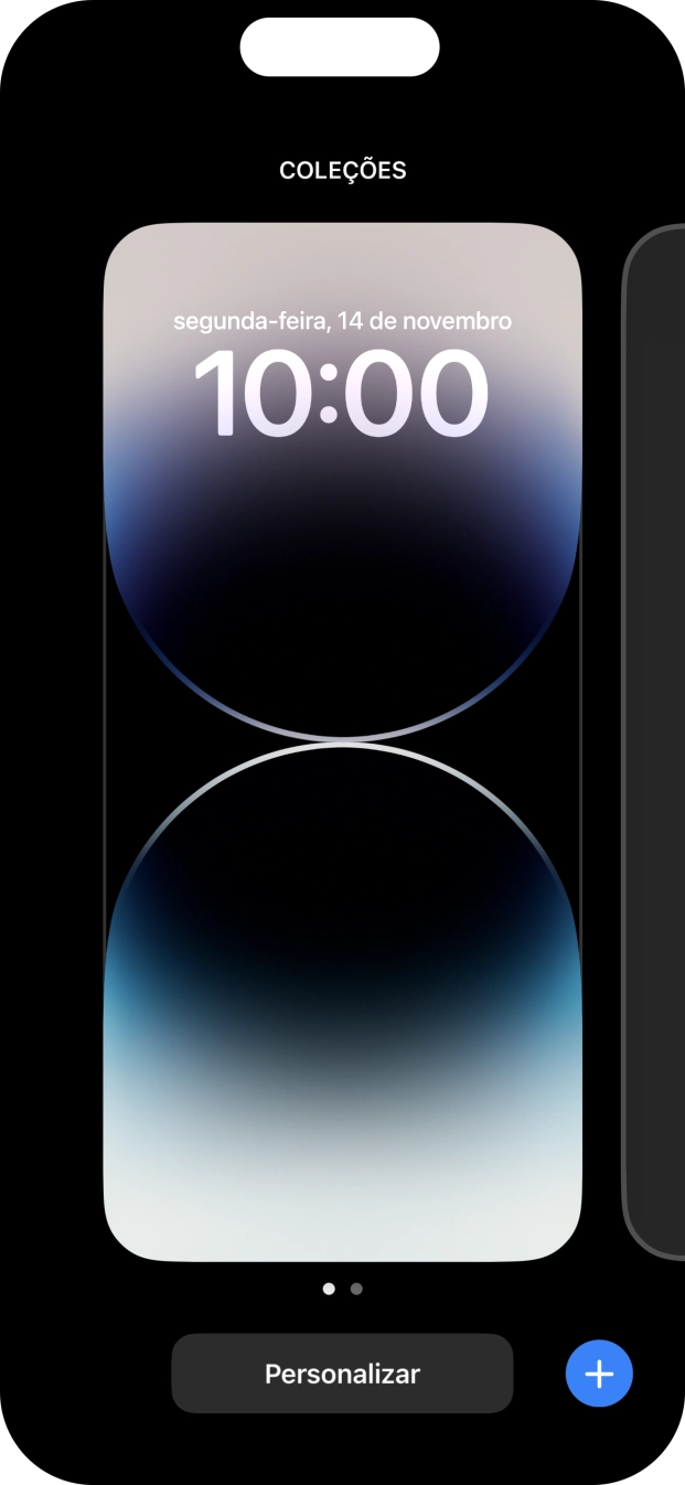 Prima o ícone para adicionar.