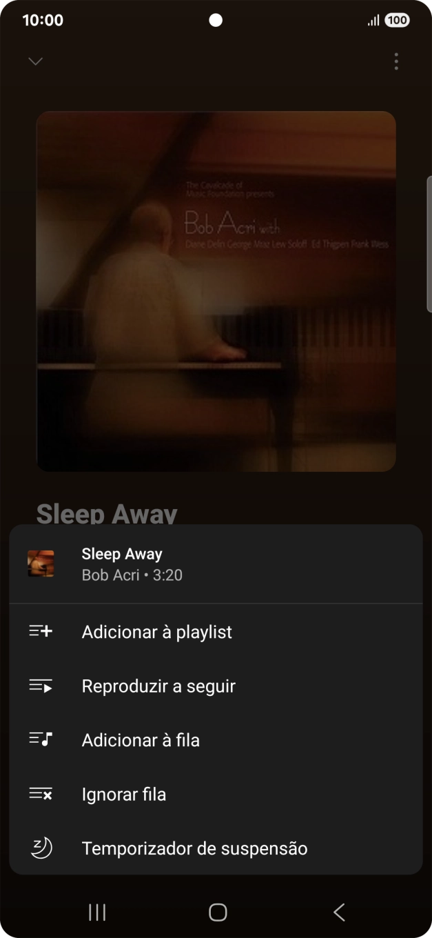 Prima o ícone para adicionar.