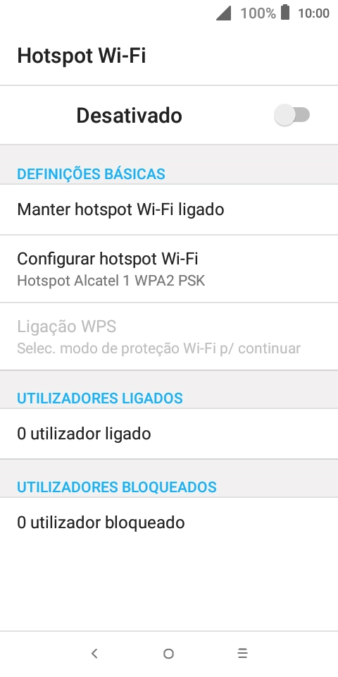 Prima Configurar hotspot Wi-Fi.
