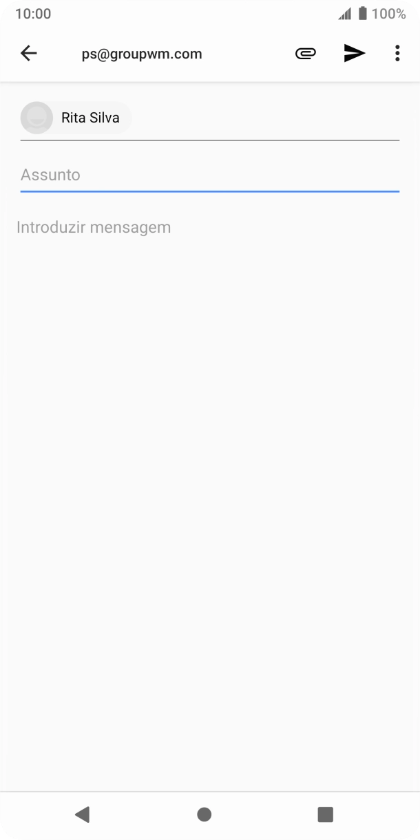 Prima Assunto e introduza o assunto pretendido.