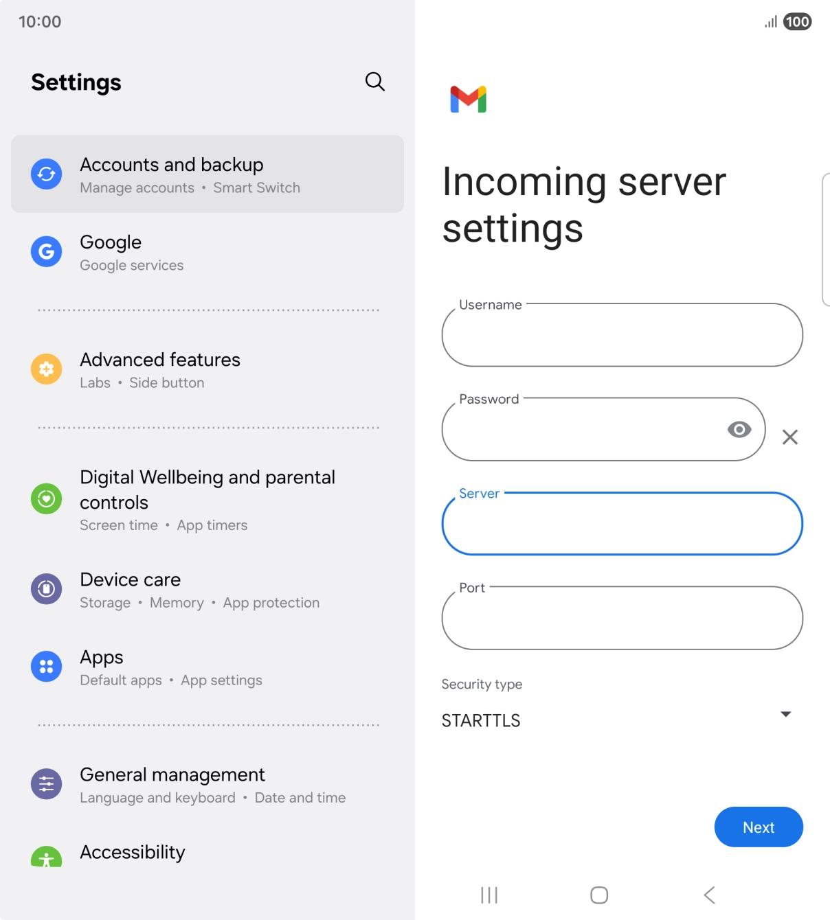 Press the field below Press the field below