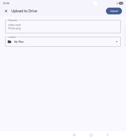 Press Upload. Press Upload.