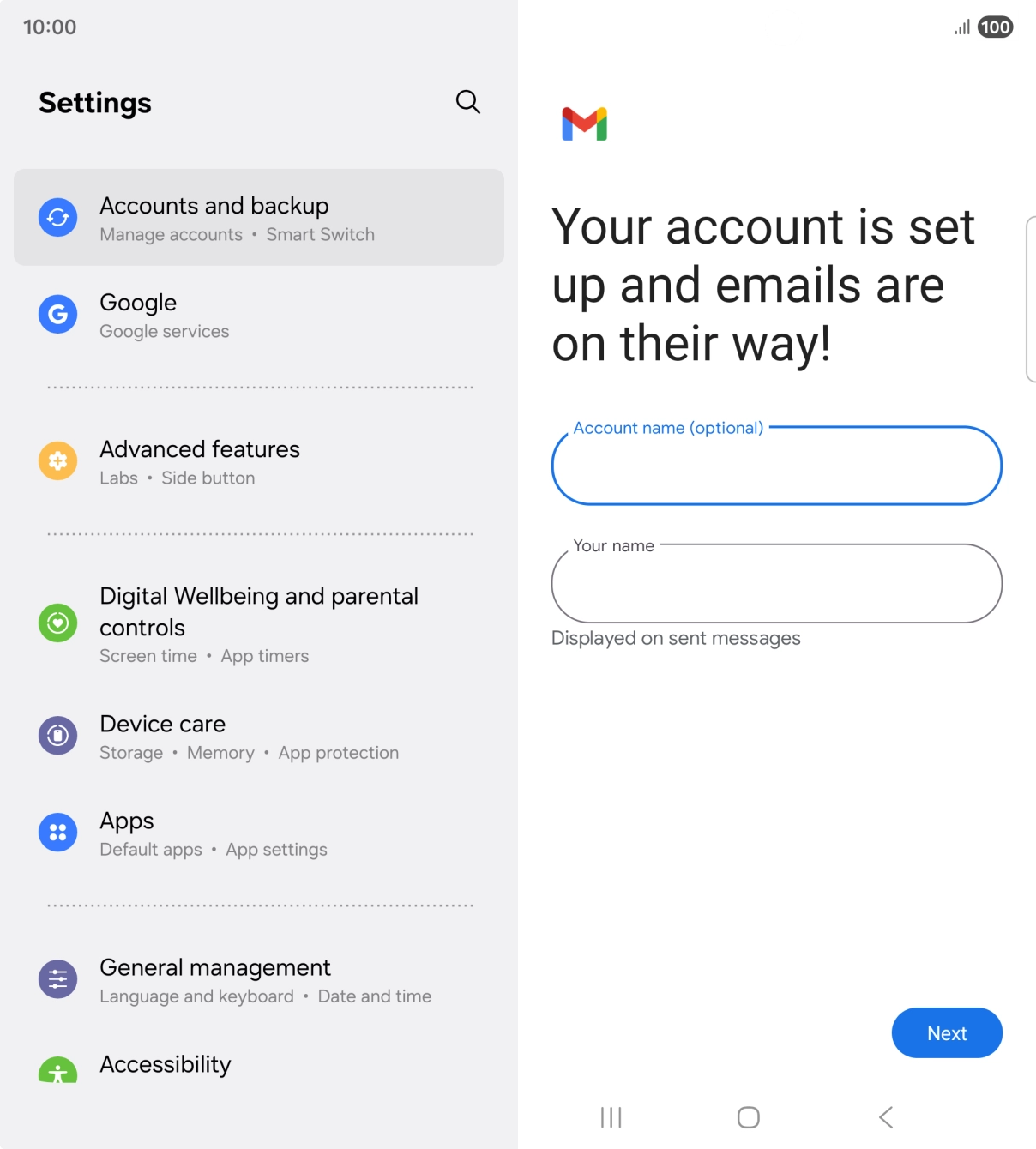 Press the field below Press the field below