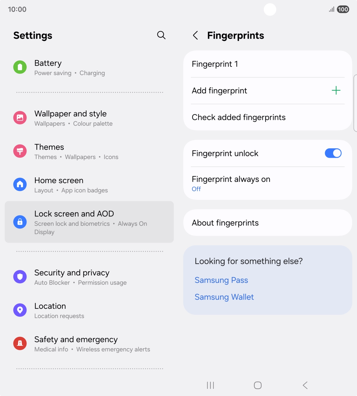 Press the required settings to turn them on or off.