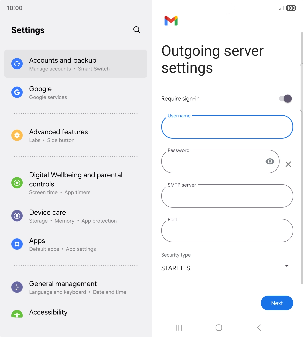 Press the field below Press the field below
