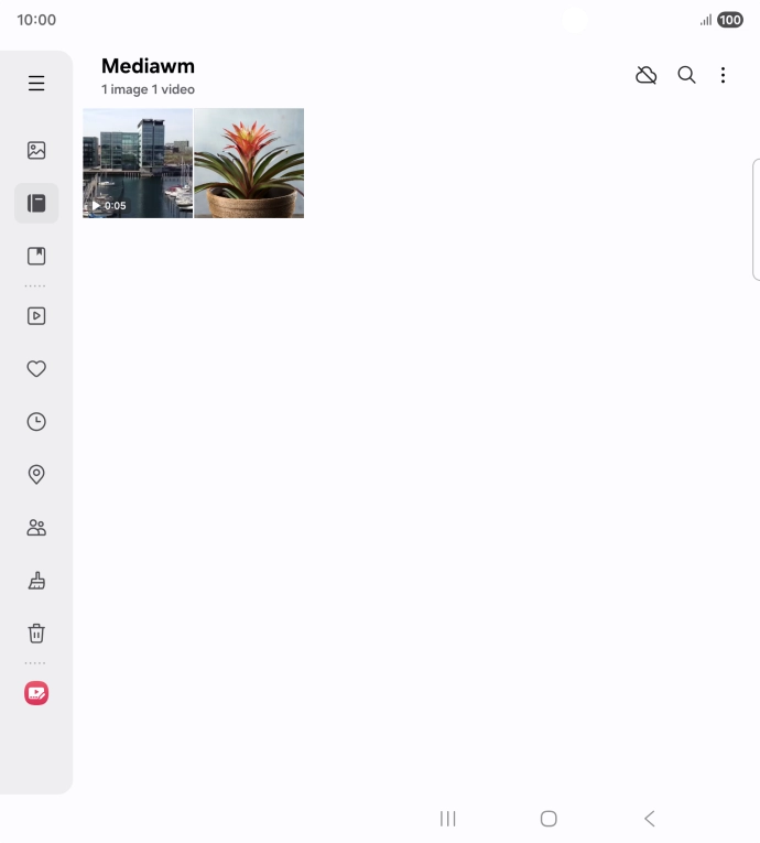 Press and hold any picture or video. Press and hold any picture or video.