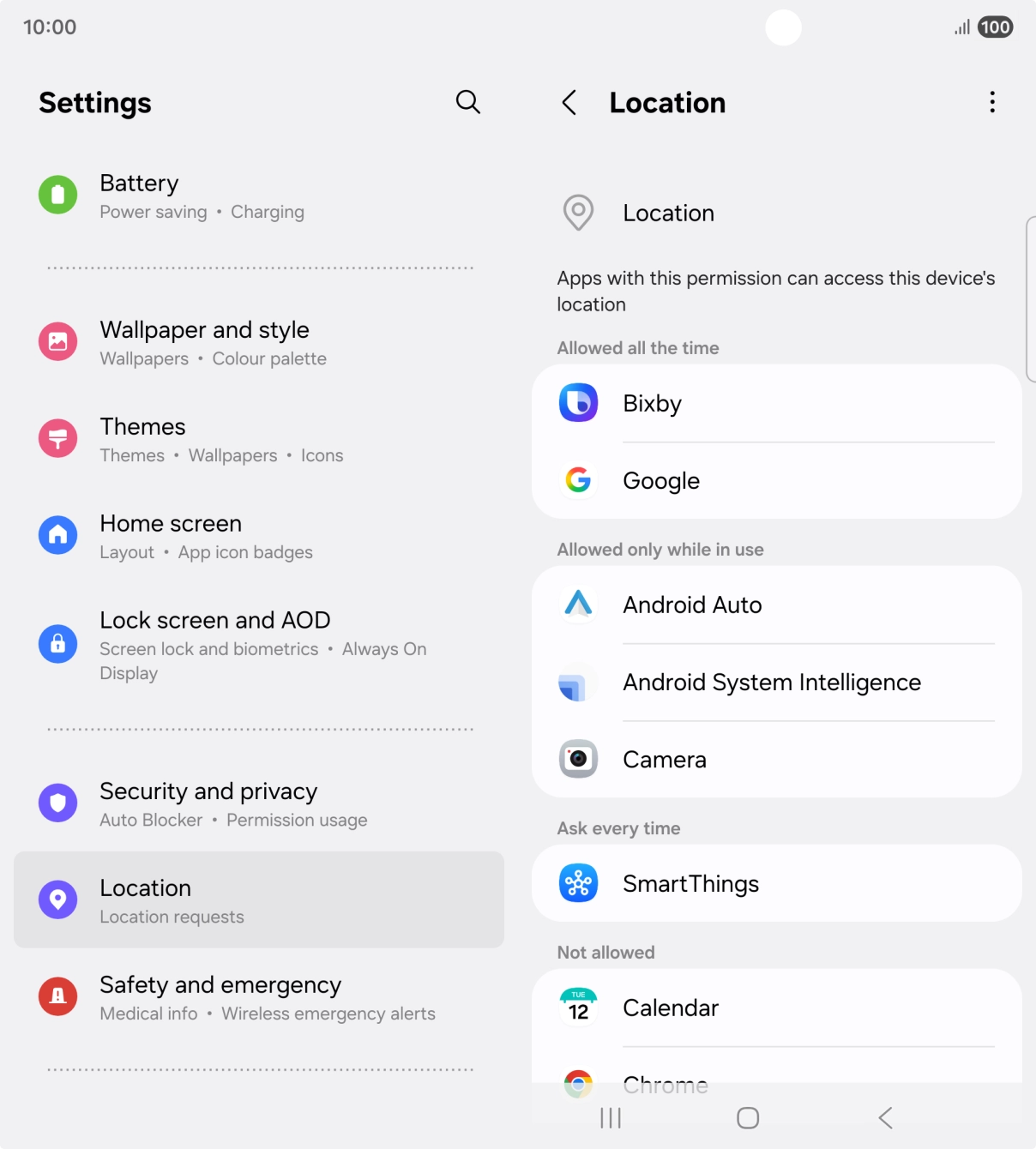 Press the required app. Press the required app.