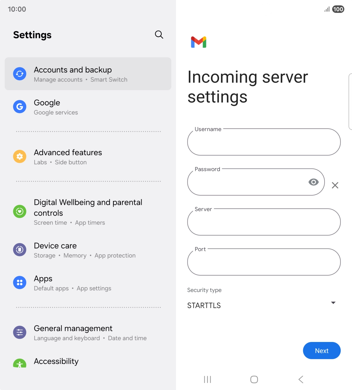 Press the field below Press the field below