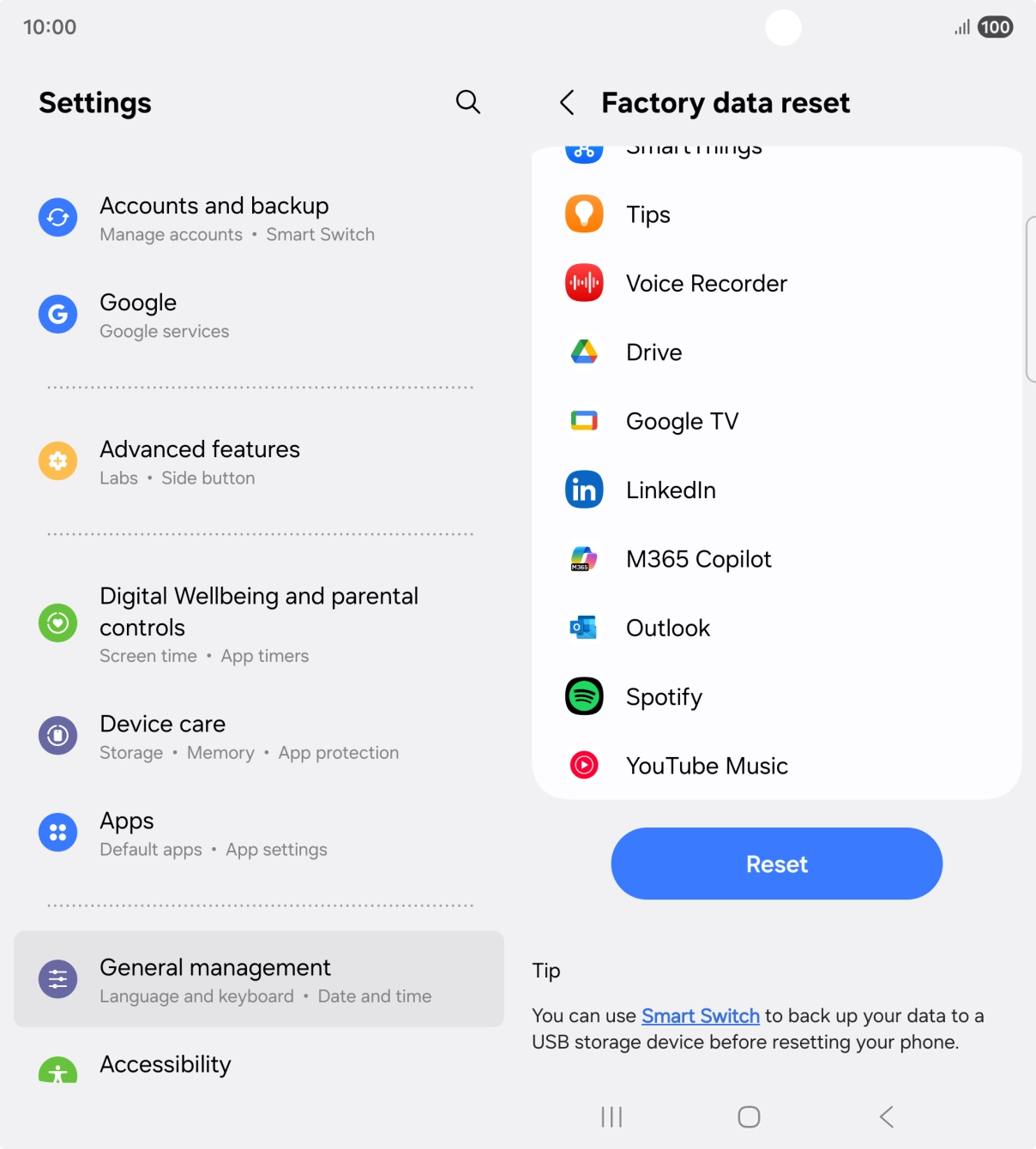 Press Reset. Press Reset.
