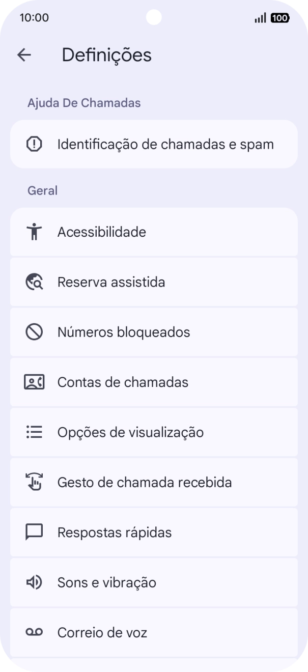 Prima Correio de voz.