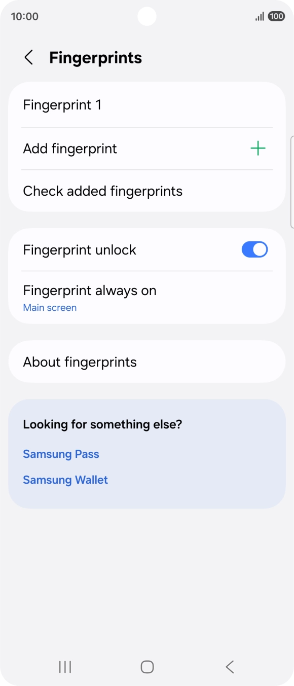 Press the required settings to turn them on or off.