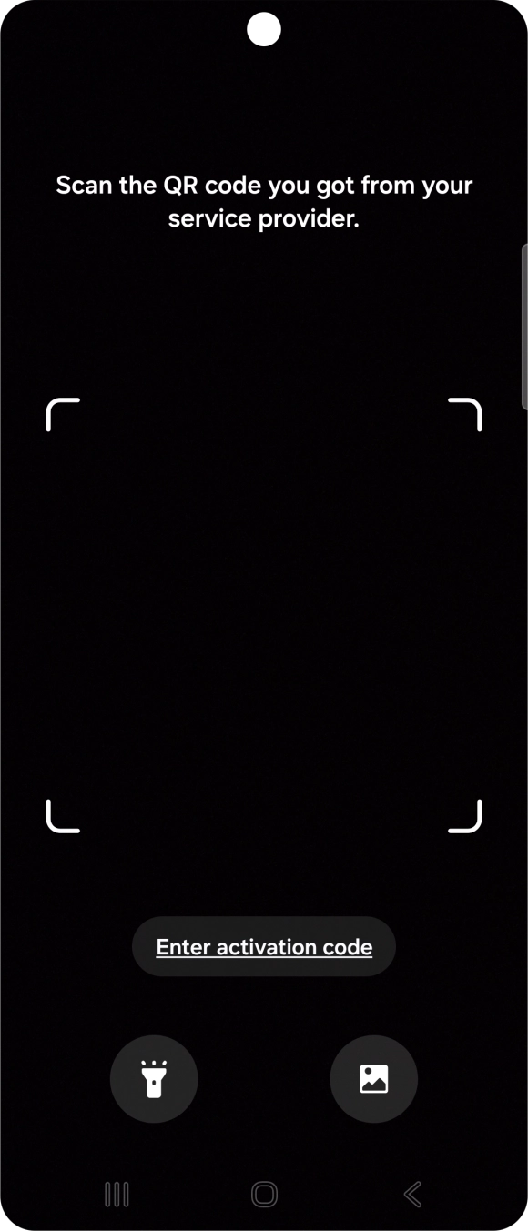 Place the QR code you've received inside the phone camera frame to scan the code. Place the QR code you've received inside the phone camera frame to scan the code.