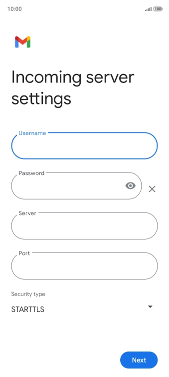 Press the field below 