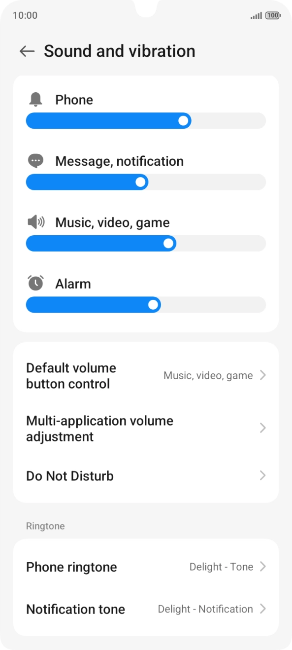 Press Phone ringtone.