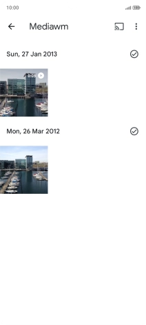 Press and hold any picture or video.