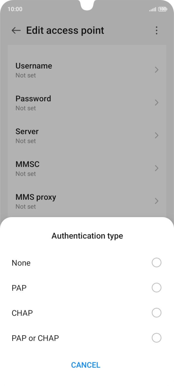 Press None. Press None.