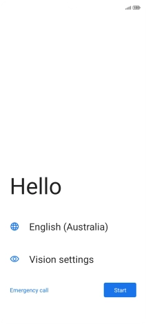 Press the field next to the language icon.