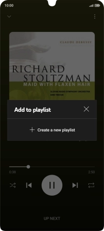 Press Create new playlist.
