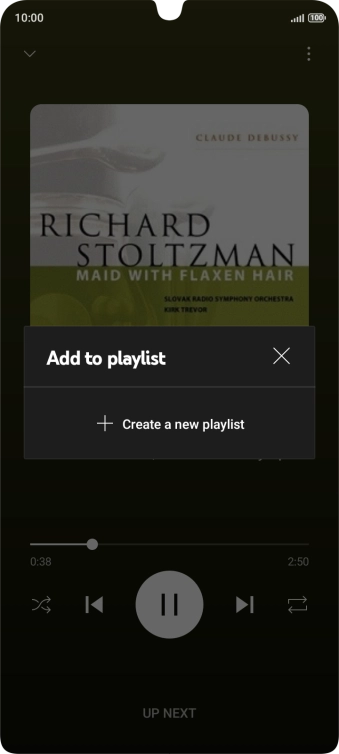 Press Create new playlist.