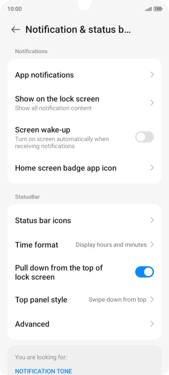 Press App notifications.