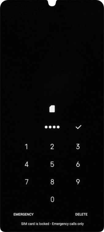If you're asked to key in your PIN, do so and press the confirm icon.