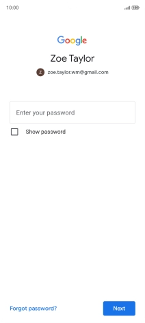 Press the field below 