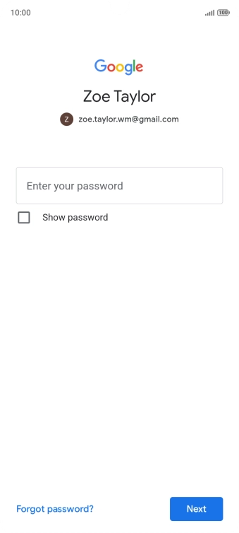 Press the field below 