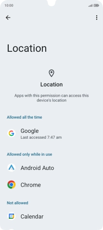 Press the required app.