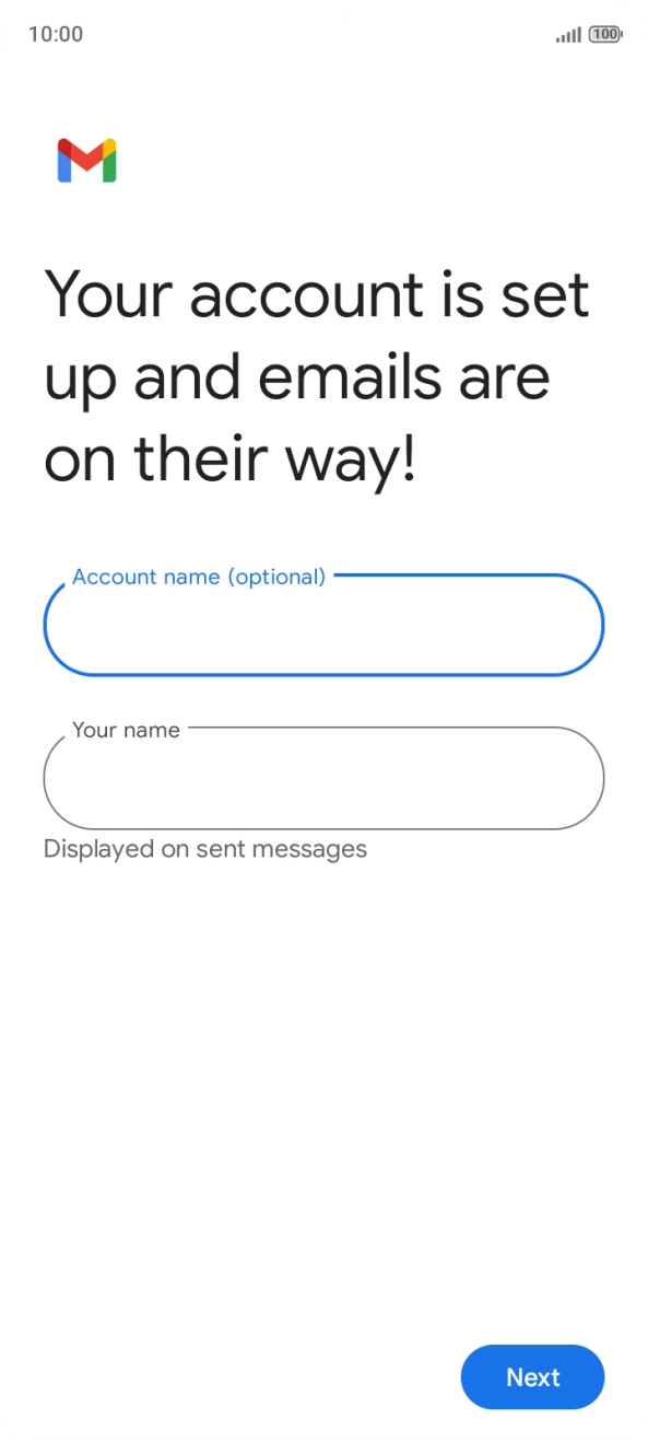 Press Your name and key in the required sender name. Press Your name and key in the required sender name.