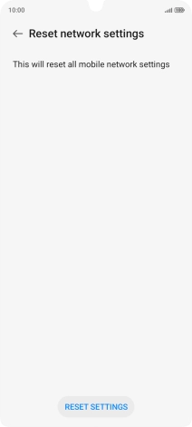 Press RESET SETTINGS.