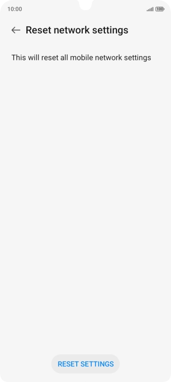 Press RESET SETTINGS.