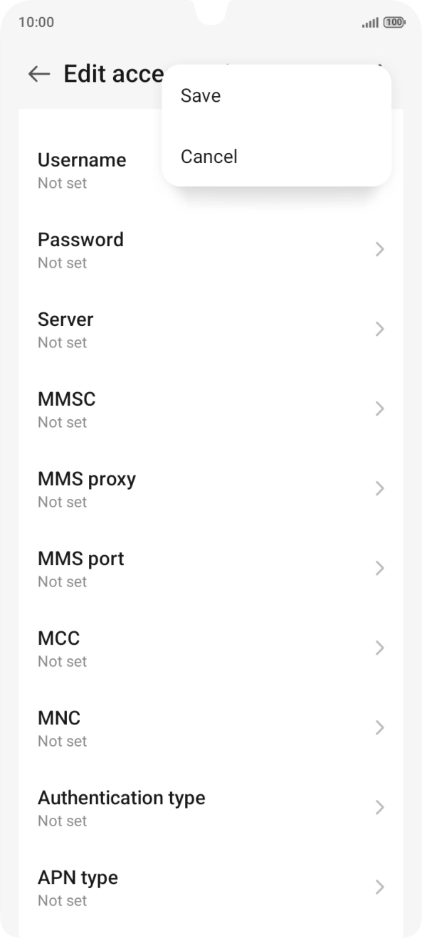 Press Save. Press Save.
