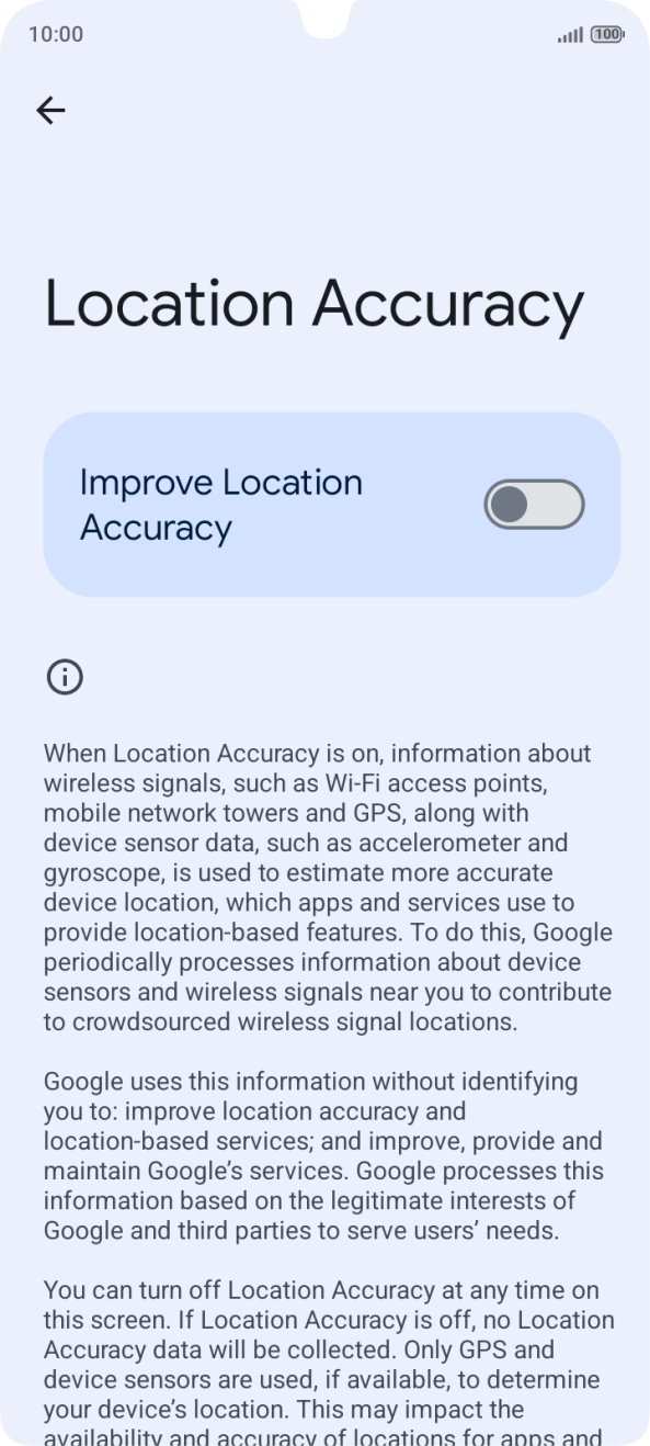 If you press the indicator next to 