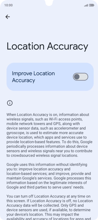 If you press the indicator next to 