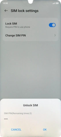 Key in your PIN and press OK.