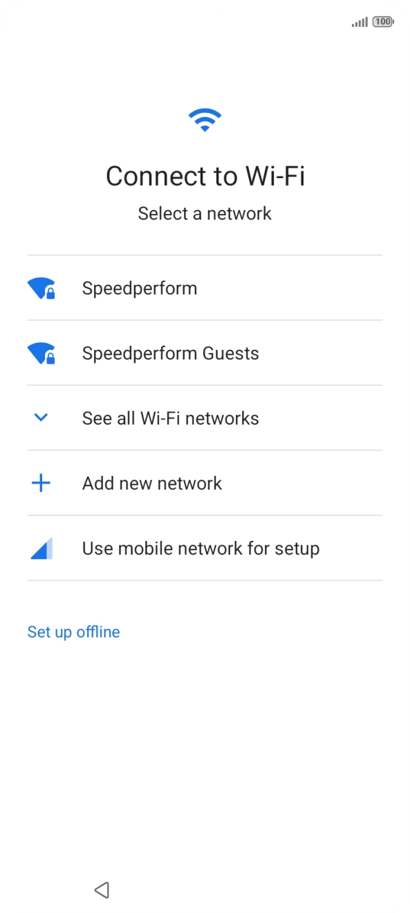 Press the required Wi-Fi network. Press the required Wi-Fi network.