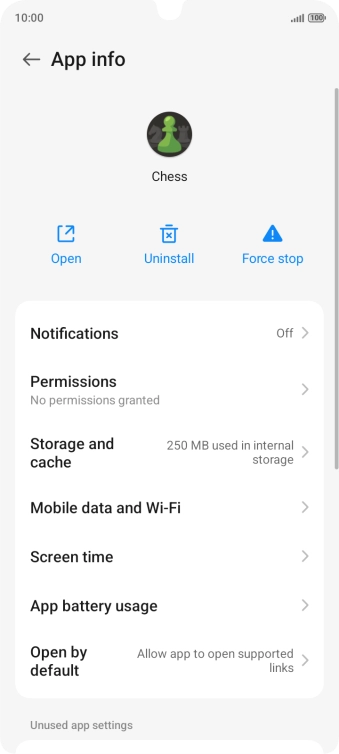 Press Storage and cache.