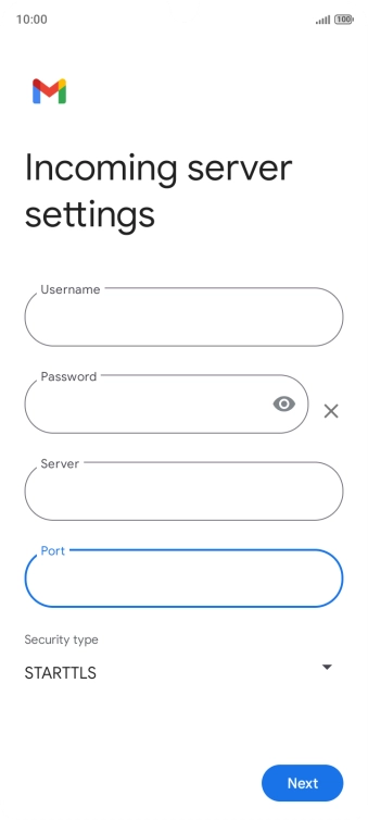 Press the drop down list below 