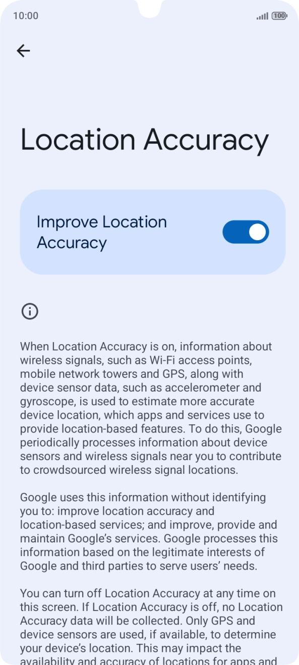 If you press the indicator next to 