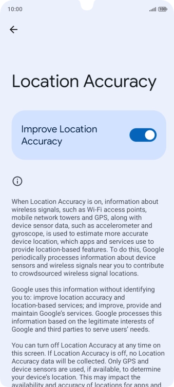 If you press the indicator next to 