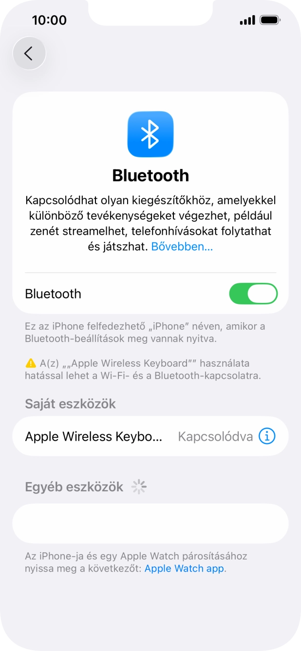 Húzd az ujjad felfelé a kijelző aljáról, hogy visszatérj a kezdőképernyőhöz.