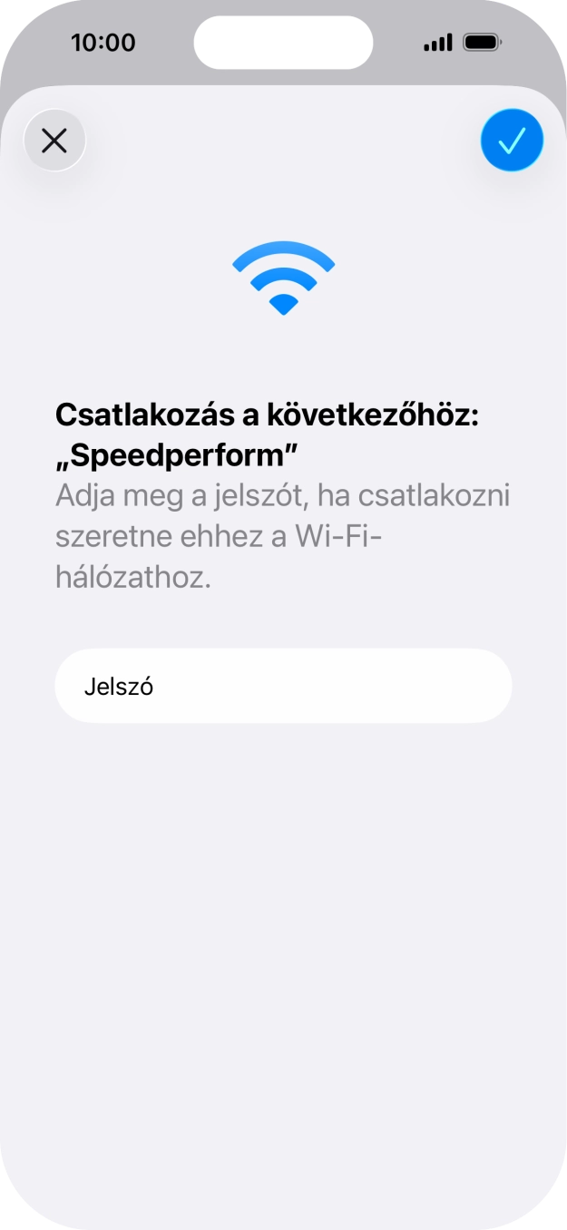Kattints a jóváhagyás ikonra.